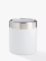 John Lewis Swing Lid Mini Bathroom Bin White 1.5L