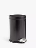 John Lewis Soft Close Bathroom Pedal Bin, 3L - McGrocer