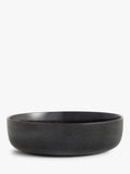 Grey reactive glaze stoneware serving bowl, 27cm, imported from the UK
