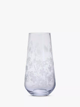 Dartington Crystal Bloom Potentilla Tapered Glass Vase Clear 26cm