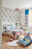 Harlequin Just Keep Trucking Ceiling Light Shade Multi, UK version