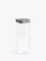 John Lewis Flip Lock Airtight Tall Square Food Storage Container 2.3L