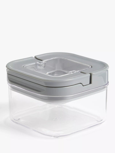 John Lewis Flip Lock Airtight Square Food Storage Container 450ml
