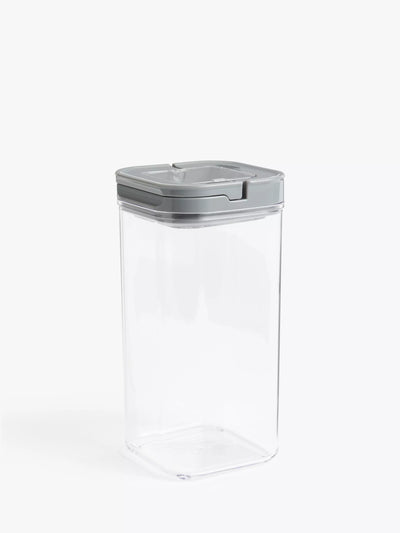 John Lewis Flip Lock Airtight Square Food Storage Container 1.7L