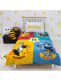 Harry Potter Reversible Pure Cotton Duvet Cover and Pillowcase Set, Single, Multi - McGrocer