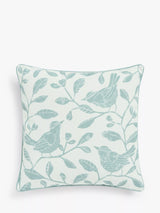 Characterful Contemporary Piped Cushion with Digital Printing and Embroidery