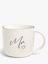 John Lewis Mr Fine China Mug White 420ml