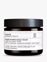 Evolve Organic Beauty Rose Quartz Facial Polish Exfoliating Scrub 60ml