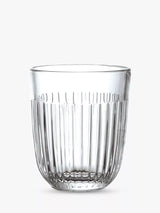 Embossed Glass Tumbler Set, 6 Pieces, 290ml Capacity, Clear