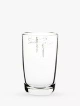 Glass Highball Set with Dragonfly Design, 6-Piece, 400ml, Clear and Dishwasher Safe