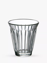 Zinc Coffee Glass Tumbler Set of 6, 190ml, Clear