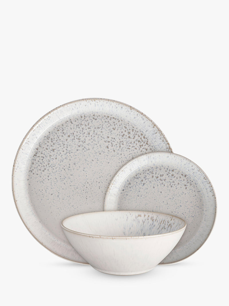 Denby Kiln stoneware dinnerware set in Natural, 12 piece - British product