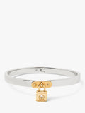 Kate Spade New York Lock Charm Bangle - Silver Gold