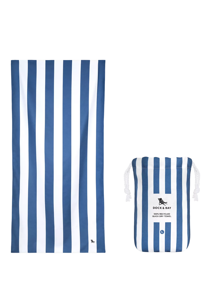 Dock & Bay Cabana Stripe Quick Dry Beach Towel