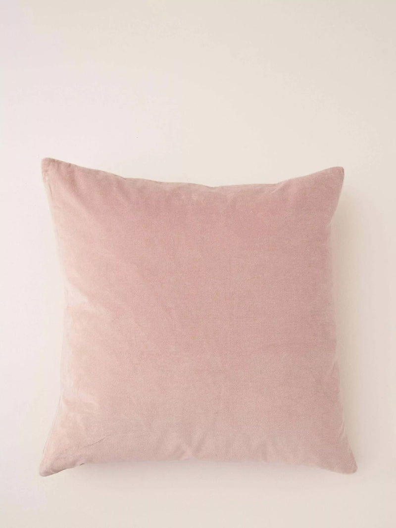 Square Velvet Cushion with Feather Pad