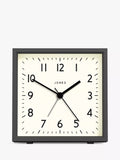 Jones Clocks Disc Square Analogue Alarm Clock, UK version