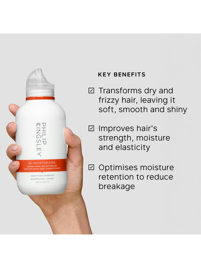 Philip Kingsley re-moisturising smoothing shampoo 250ml, imported from the UK