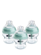 Tommee Tippee Advanced Anti-Colic Baby Bottles with Slow Flow Breast Like Teats, Pack of 3, 150ml