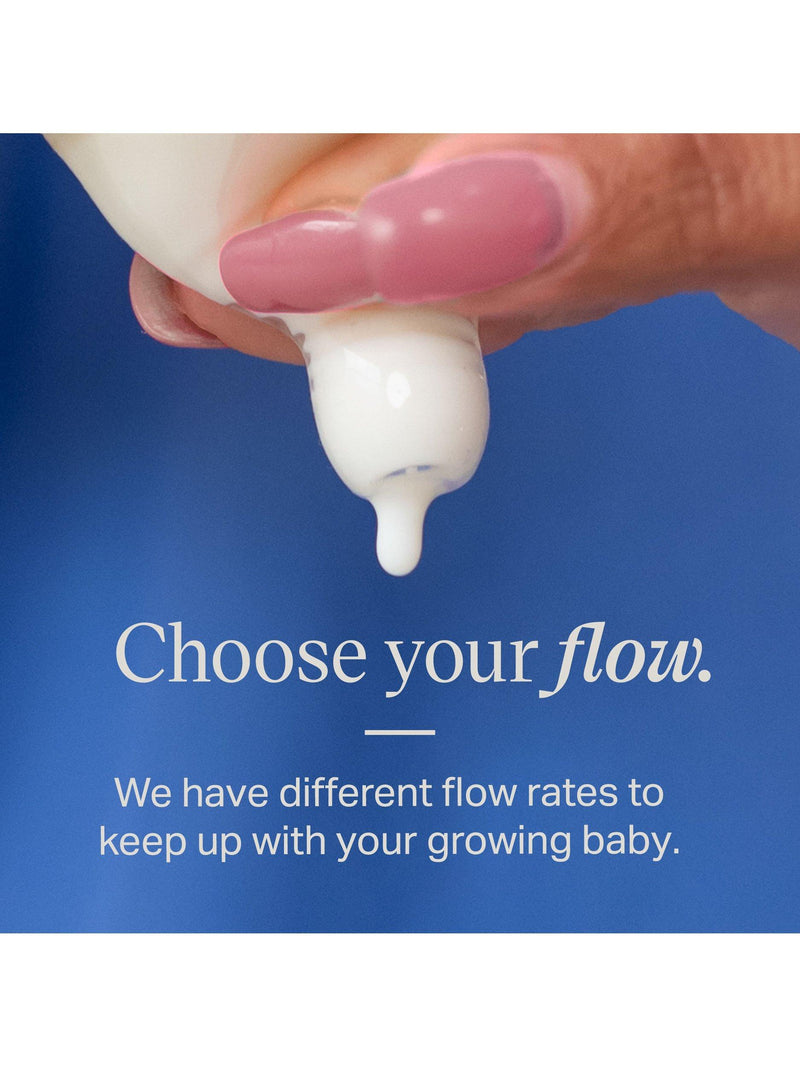 Tommee Tippee anti-colic fast flow silicone baby bottle teats pack of 2 (British brand)
