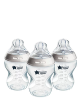 Tommee Tippee Natural Start Anti-Colic Baby Bottle with Slow Flow Teats, Pack of 3, 260ml