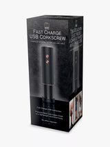 Fast Charge USB Electric Corkscrew with Foil Cutter and LED Indicator