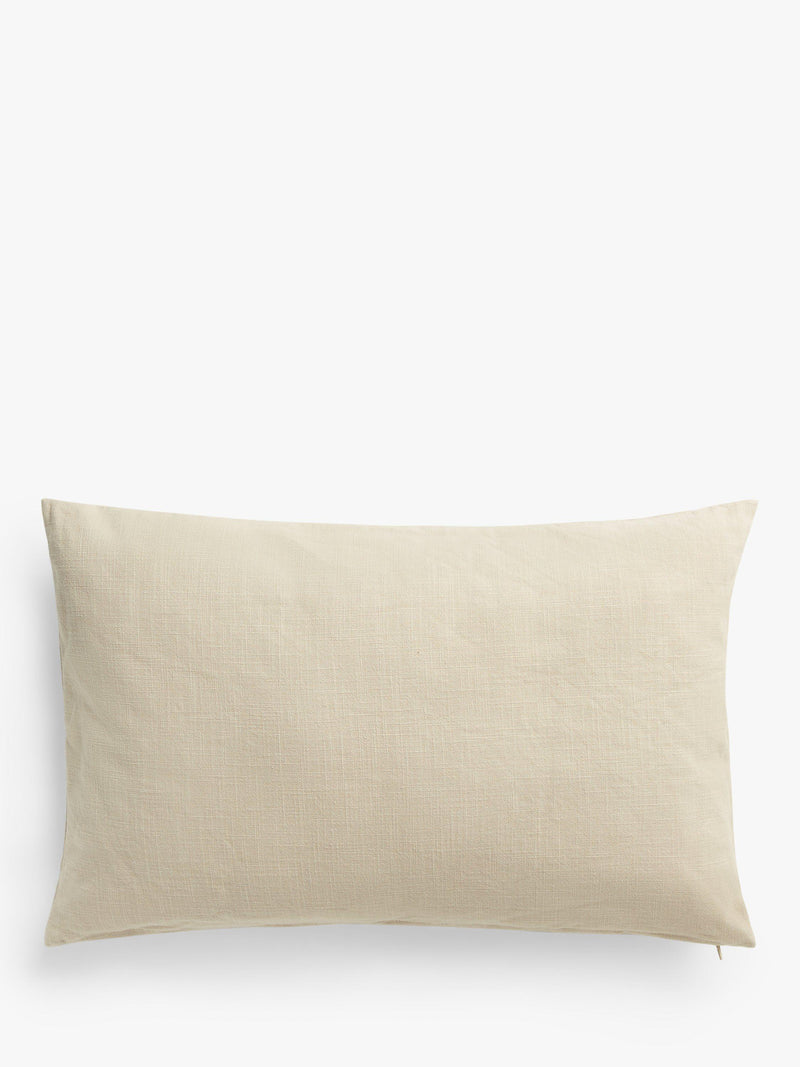 John Lewis Linear Leaf Cushion in Putty, UK version