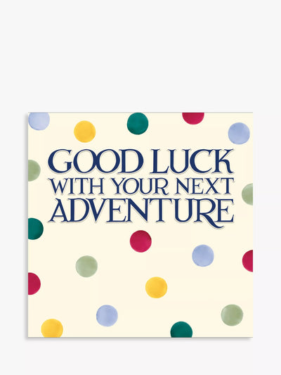 Emma Bridgewater Next Adventure Good Luck Leaving Greetings Card
