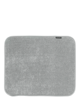 Soft Thick Microfibre Dish Drying Mat in Mid Grey