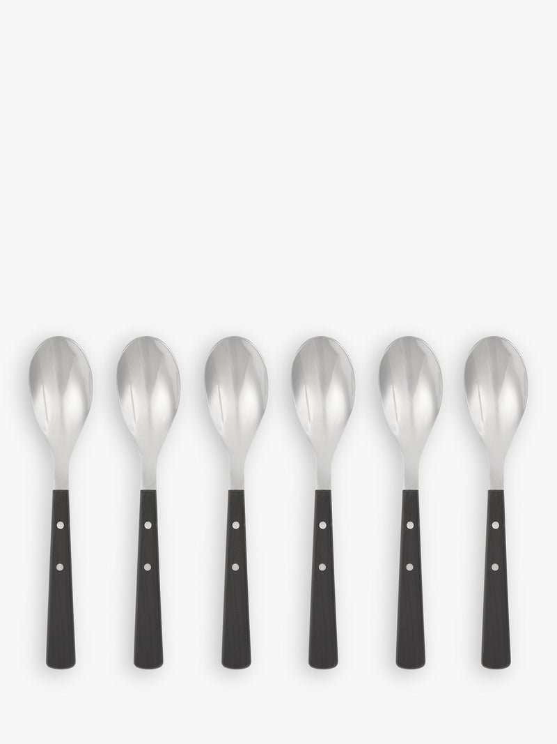 John Lewis Bevel stainless steel teaspoons set of 6, UK version