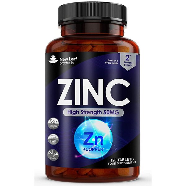 Zinc Tablets 50mg High Strength 120 Vegan Zinc Supplements GOODS Superdrug