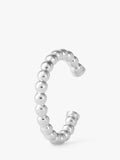 Larnauti Beaded Single Ear Cuff - Silver