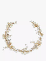 Jon Richard Star Pearl Hair Vine Gold Hair Accessory