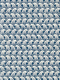 Scion indigo blue ocean wave wallpaper (British brand)