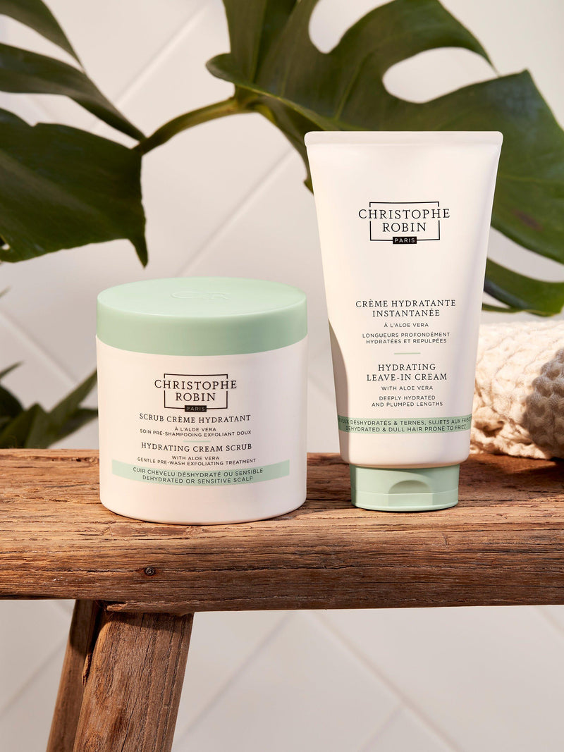 Christophe Robin Hydraring Leave-In Cream with Aloe Vera 150ml - British product