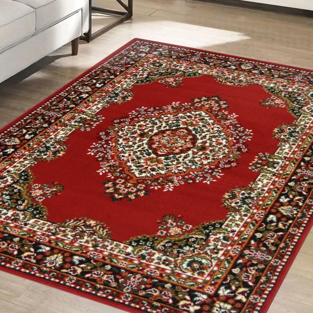 Argos Home Traditional Red Cut Pile Rug 120x160cm - British product