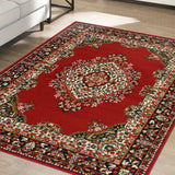 Argos Home Traditional Red Cut Pile Rug 120x160cm - British product
