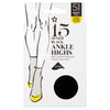Superdrug black ankle high tights 5 pack (British brand)