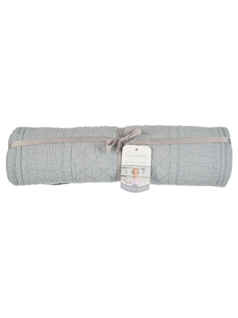 Mary Berry Grey Signature table runner 195.5cm by 34cm, imported from UK
