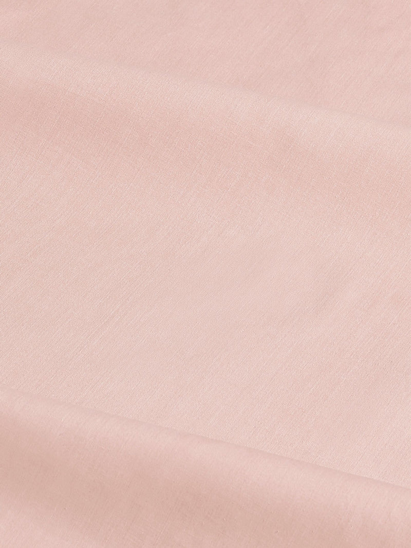 Pink polycotton duvet cover and pillowcase set, imported from the UK