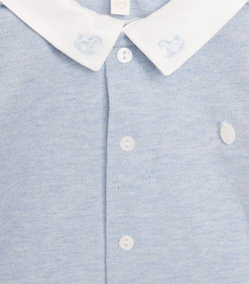 Patachou cotton collar all-in-one for babies 1-24 months, imported from the UK