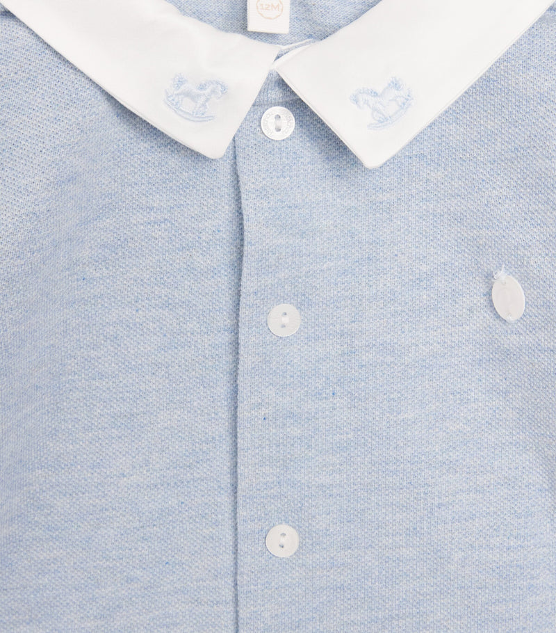 Patachou cotton collar all-in-one for babies 1-24 months, imported from the UK