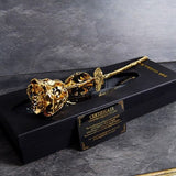 24k Golden Rose with Black Box - McGrocer
