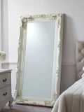 Gallery Home Cream Oxford Leaner Mirror 175.5cm x 89.5cm, UK version