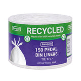 Banquet Recycled Tie Top Pedal Bin Liners 150 Pack