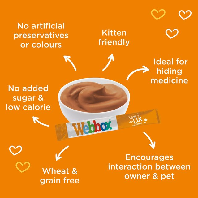 Webbox Lick-e-Lix with Chicken Yoghurty Cat Treats 5 x 15g GOODS M&S