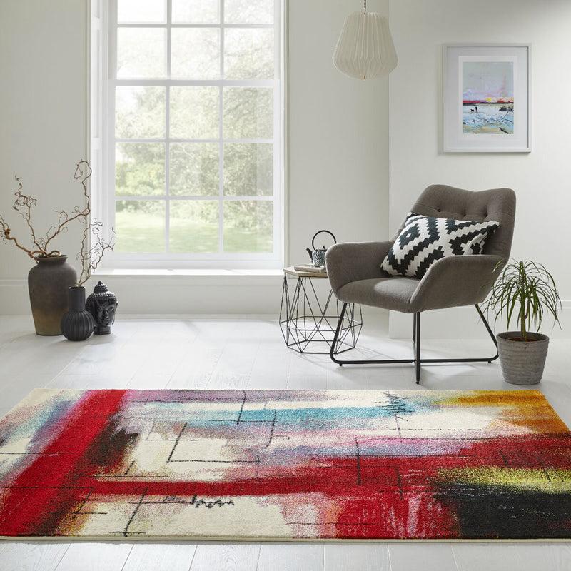 Concept Looms Art City Multicolour Area Rug - British product