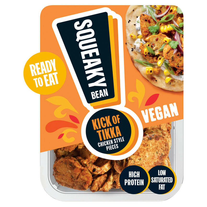 Squeaky Bean Ready to Eat Chicken Style Pieces Kick of Tikka GOODS ASDA