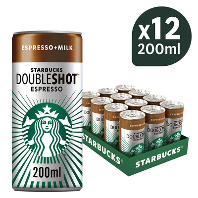Starbucks Doubleshot Espresso Ready to Drink Coffee 12 x 200ml