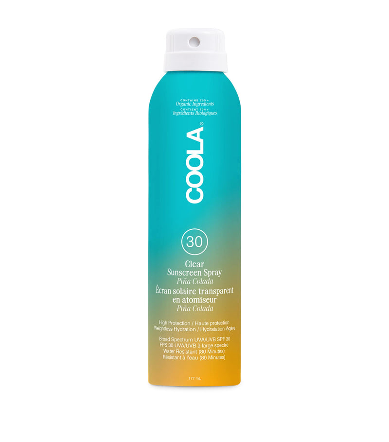 COOLA Clear Sunscreen Spray SPF 30 (177ml) - Piña Colada