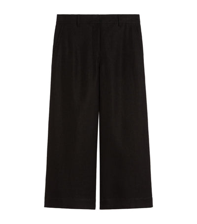 Max Mara Linen-Blend Abissi Culotte Trousers